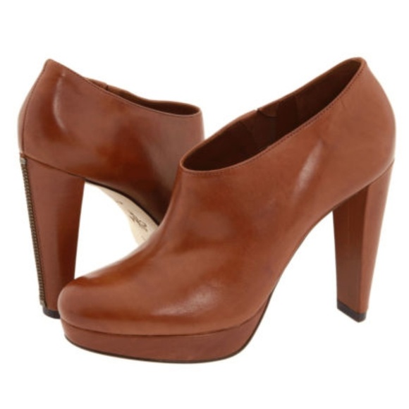 Cole Haan Shoes - Cole Haan Nike Air Bootie Ankle Boots Brown Leather Size 6 7 7.5 9 9.5 Heels New